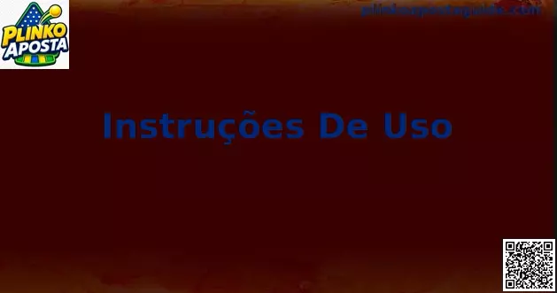 Interface de Instruções de Uso do Jogo Plinko Aposta com painel de controle e multiplicadores